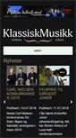 Mobile Screenshot of klassiskmusikk.com